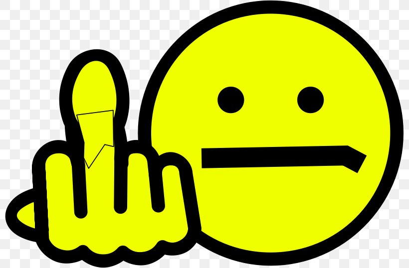 Smiley Emoticon Middle Finger Clip Art, PNG, 799x538px, Smiley, Annoyance, Cushion, Emoji, Emoticon Download Free