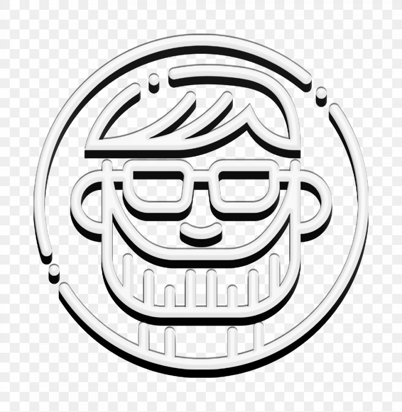 Avatars Icon Man Icon Beard Icon, PNG, 984x1010px, Avatars Icon, Beard Icon, Blackandwhite, Cartoon, Circle Download Free