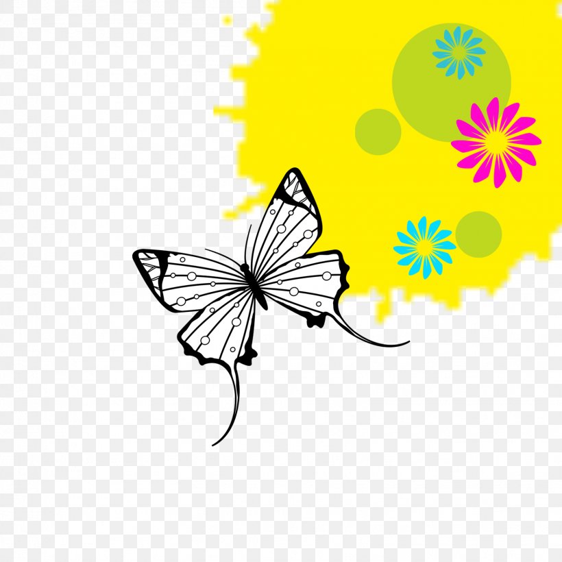 Butterfly Euclidean Vector, PNG, 1559x1559px, Butterfly, Black And White, Brush Footed Butterfly, Chart, Flora Download Free