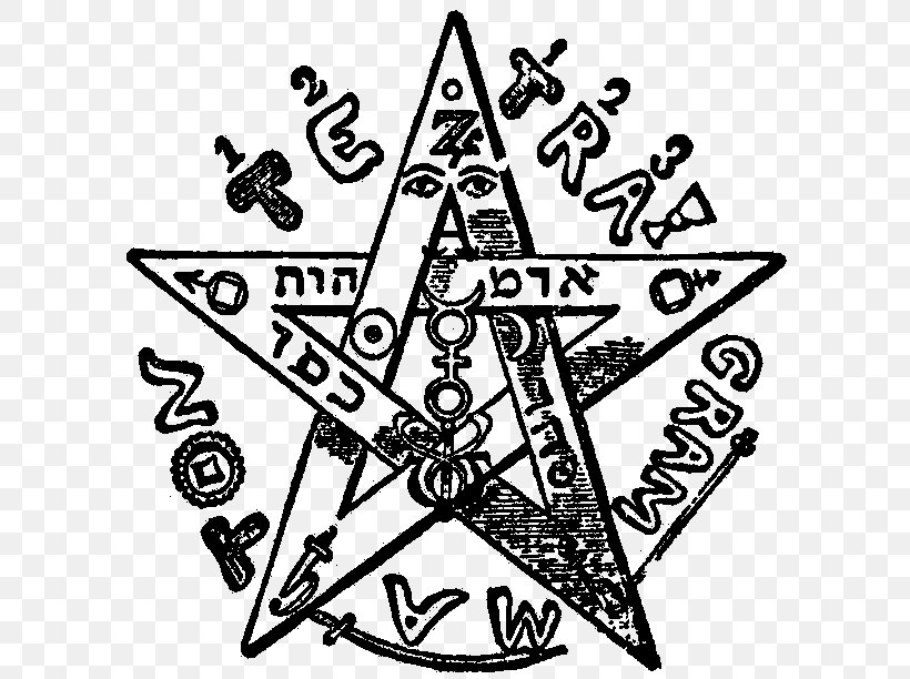 Dogme Et Rituel De La Haute Magie Pentagram Magic Symbol Esotericism, PNG, 612x612px, Dogme Et Rituel De La Haute Magie, Area, Art, Black, Black And White Download Free