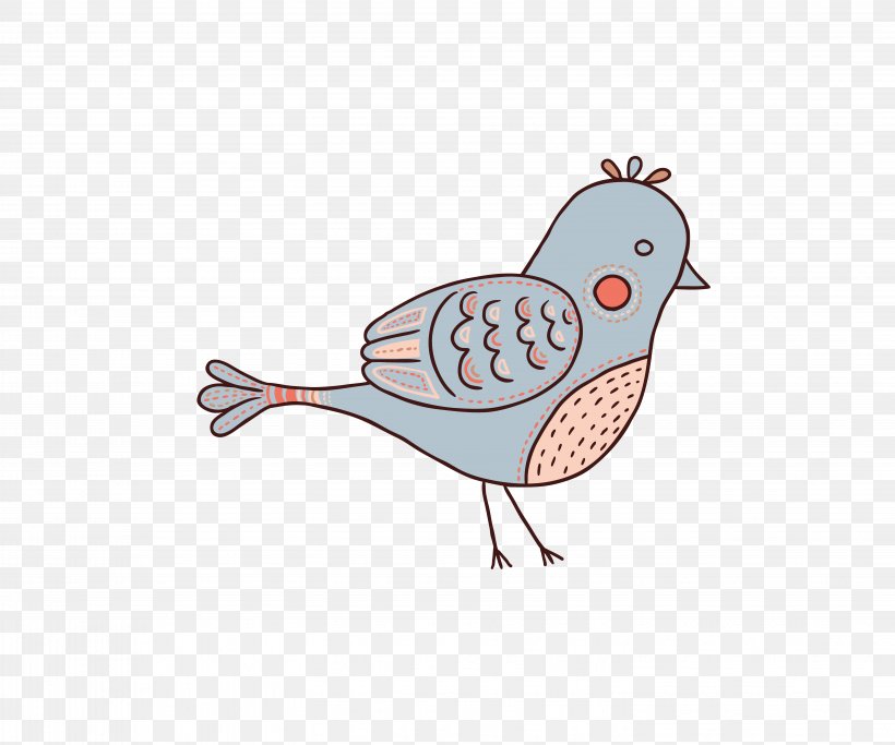 Bird Chicken Cartoon, PNG, 5877x4902px, Bird, Animation, Beak, Cartoon, Chicken Download Free