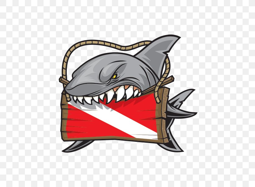 Diver Down Flag Scuba Diving Underwater Diving Shark, PNG, 600x600px, Diver Down Flag, Cartoon, Decal, Diving Cylinder, Fictional Character Download Free