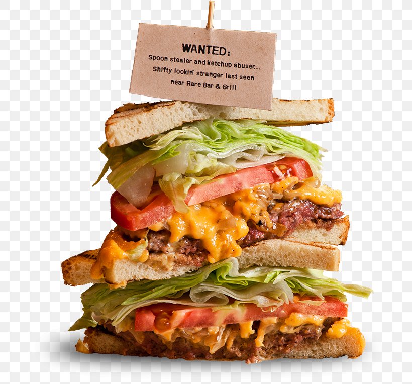 Hamburger Cheeseburger Rare Bar & Grill Chelsea Breakfast Sandwich Buffalo Burger, PNG, 719x764px, Hamburger, American Food, Bar, Blt, Breakfast Sandwich Download Free