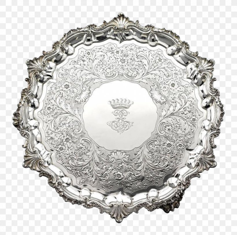 Silversmith Regency Era Tray Platter, PNG, 843x834px, Silver, Antique, Dishware, George Iii Of The United Kingdom, Metal Download Free