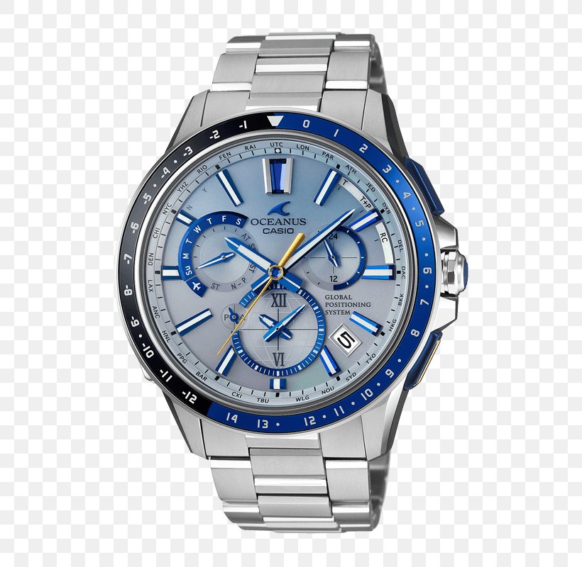 Casio Oceanus Watch Blue Clock, PNG, 500x800px, Casio Oceanus, Blue, Brand, Casio, Citizen Watch Download Free