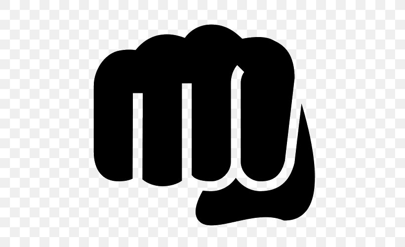 Punch Fist Thumb Signal, PNG, 500x500px, Punch, Black And White, Brand, Fist, Hand Download Free
