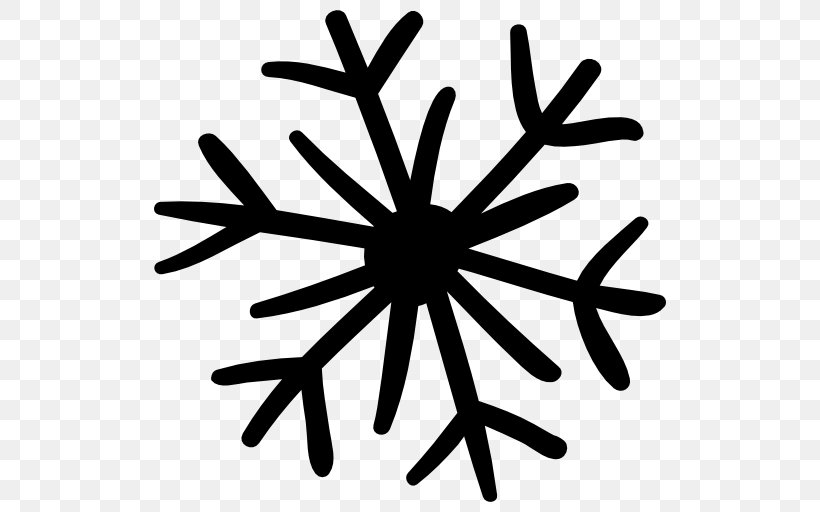 Snowflake, PNG, 512x512px, Snowflake, Black And White, Christmas, Ice, Sign Download Free
