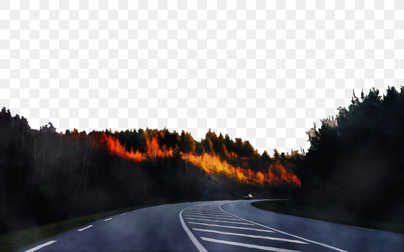 Road Sky Asphalt Highway Light, PNG, 1880x1175px, Watercolor, Asphalt, Geological Phenomenon, Highway, Infrastructure Download Free