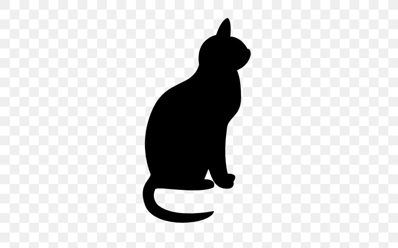 Cat Silhouette, PNG, 512x512px, Cat, Black, Black Cat, Blackandwhite, Silhouette Download Free