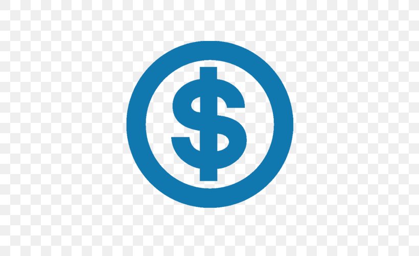 Dollar Logo, PNG, 500x500px, Dollar Sign, Decal, Dollar, Electric Blue, Logo Download Free