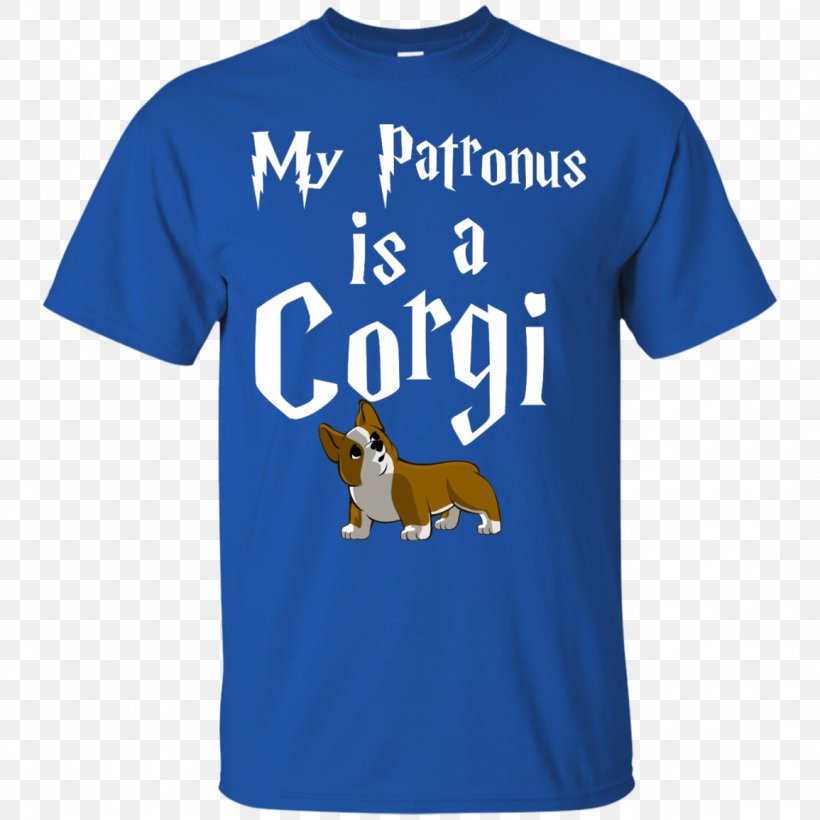 T-shirt Pembroke Welsh Corgi Hoodie Sleeve, PNG, 1155x1155px, Tshirt, Active Shirt, Blue, Brand, Clothing Download Free