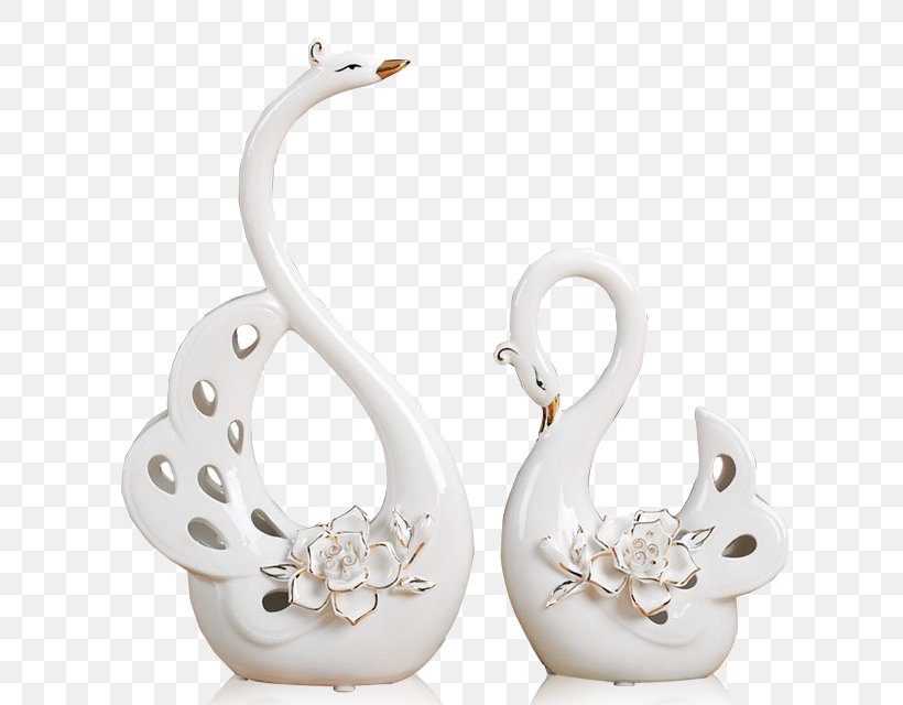 Whooper Swan Tundra Swan Porcelain Ceramic White, PNG, 640x640px, Whooper Swan, Aliexpress, Ceramic, Color, Cygnini Download Free
