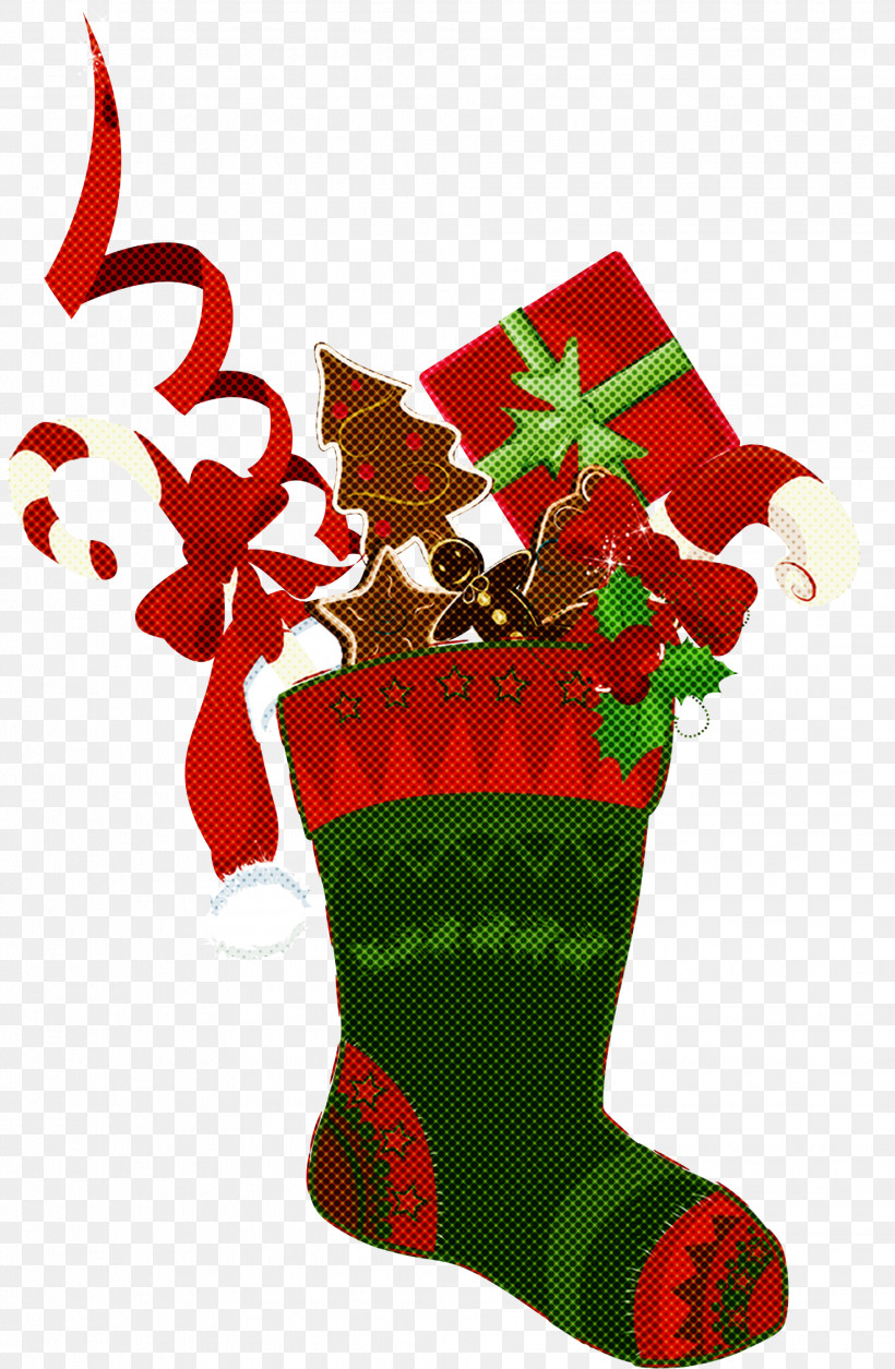 Christmas Stocking, PNG, 1958x2999px, Christmas Stocking, Christmas, Christmas Decoration, Holly, Interior Design Download Free