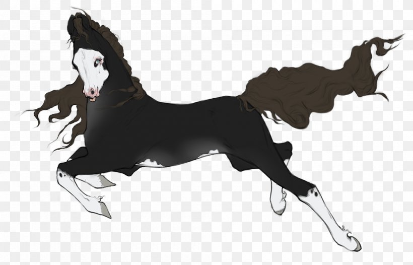 Mustang Stallion Mane Black Dog, PNG, 1000x642px, Mustang, Black, Black And White, Black M, Canidae Download Free