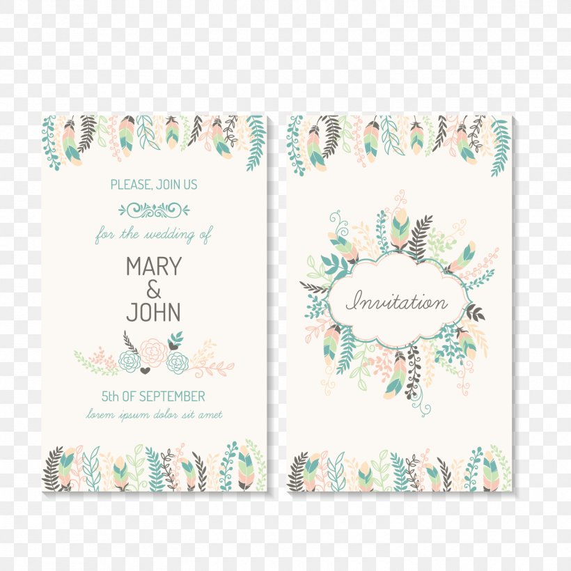 Wedding Invitation Marriage Greeting Card, PNG, 1500x1500px, Wedding Invitation, Border, Green, Greeting Card, Marriage Download Free
