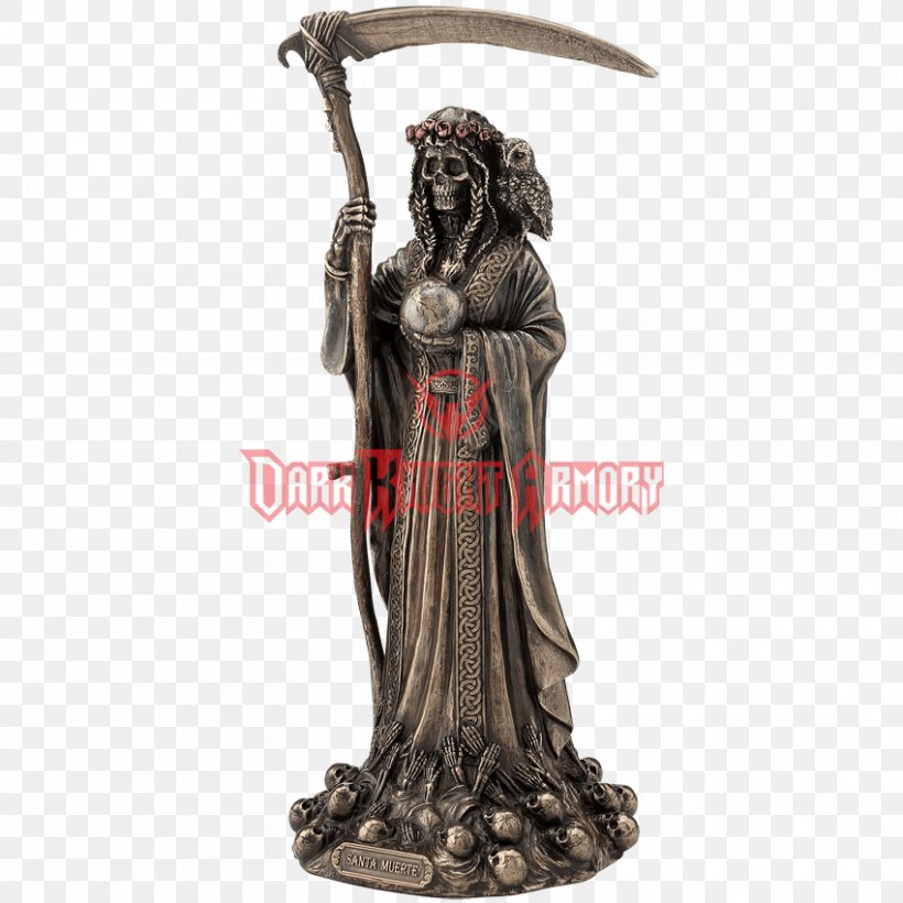 Santa Muerte Death Statue Sculpture Figurine, PNG, 850x850px, Santa Muerte, Bronze, Bronze Sculpture, Classical Sculpture, Day Of The Dead Download Free