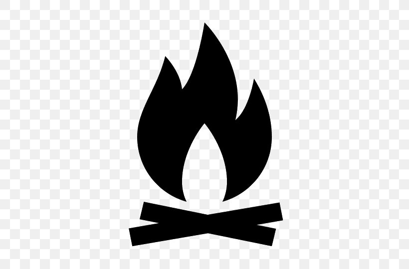 Bonfire Campfire Campsite Camping Clip Art, PNG, 540x540px, Bonfire, Black And White, Brand, Campfire, Camping Download Free