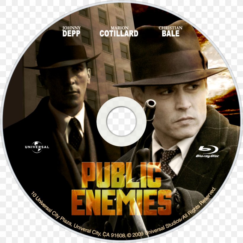 Johnny Depp Public Enemies Action Film Blu-ray Disc, PNG, 1000x1000px, 2009, Johnny Depp, Action Film, Album Cover, Bluray Disc Download Free