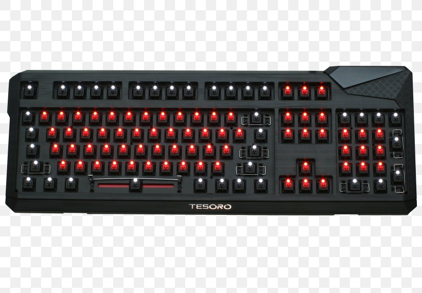 Computer Keyboard Tesoro Gaming Mouse USB Corsair Gaming STRAFE Computer Port, PNG, 800x570px, Computer Keyboard, Backlight, Computer Component, Computer Port, Corsair Gaming Strafe Download Free