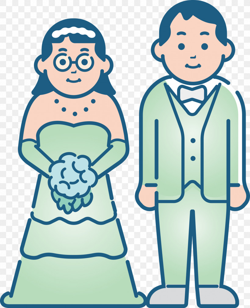 Wedding Bride, PNG, 2438x3000px, Wedding, Behavior, Bride, Cartoon, Happiness Download Free