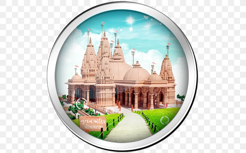 BAPS Shri Swaminarayan Mandir London Hindu Temple Place Of Worship Chained Car's Impossible Tracks 3D, PNG, 512x512px, Temple, Android, Hindu Temple, Jai Swaminarayan, Mobile Phones Download Free