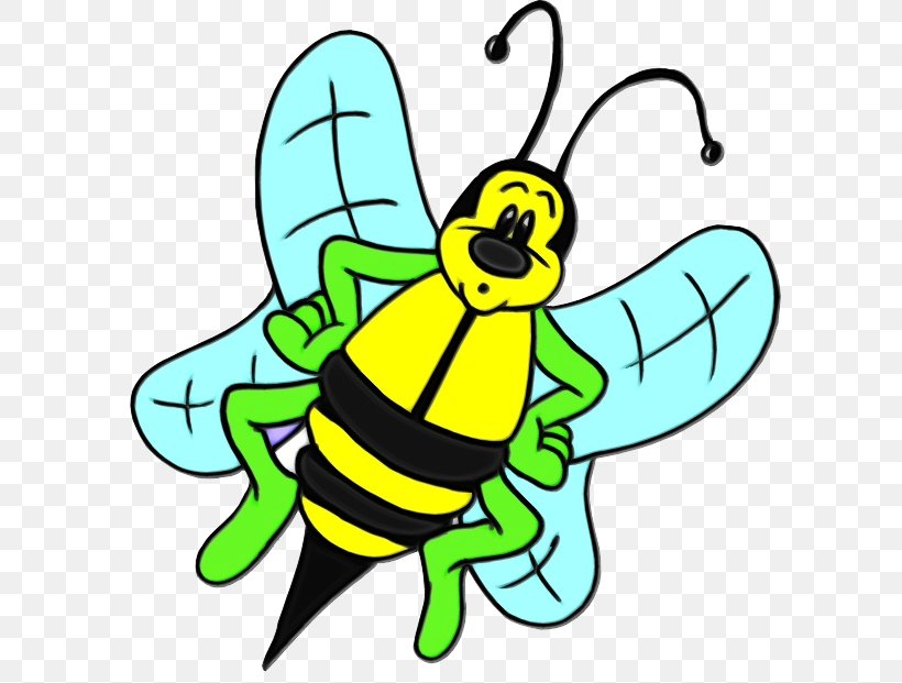 Bumblebee, PNG, 600x621px, Watercolor, Bumblebee, Cartoon, Honeybee, Insect Download Free