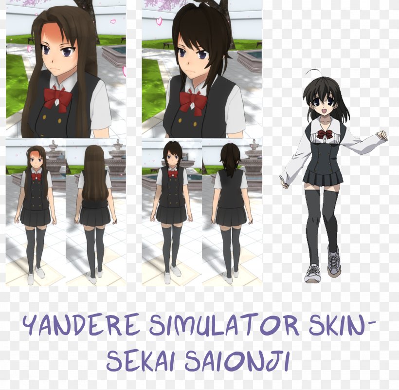 Sekai Saionji Kotonoha Katsura School Days Yandere Simulator Yuno Gasai, PNG, 2177x2128px, Watercolor, Cartoon, Flower, Frame, Heart Download Free