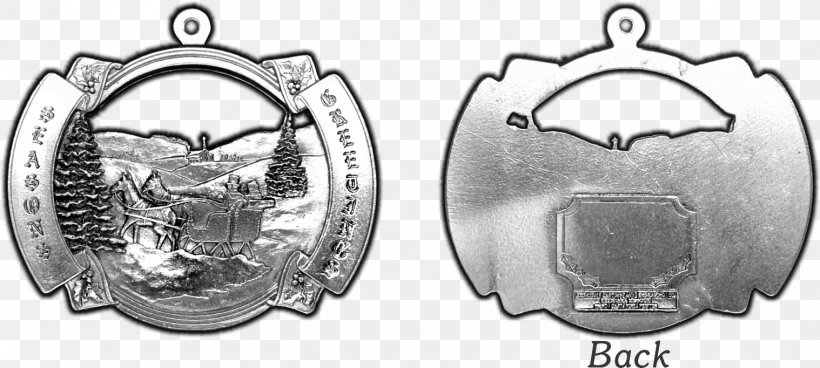 Christmas Ornament Medal Silver Pewter Christmas Day, PNG, 1518x682px, Christmas Ornament, Auto Part, Automotive Lighting, Black And White, Christmas Day Download Free