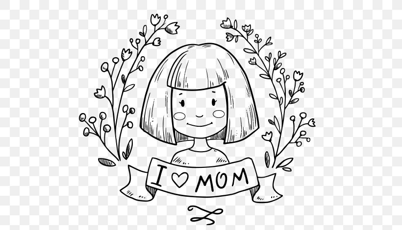 Drawing Mother Coloring Book Love, PNG, 600x470px, Watercolor, Cartoon, Flower, Frame, Heart Download Free