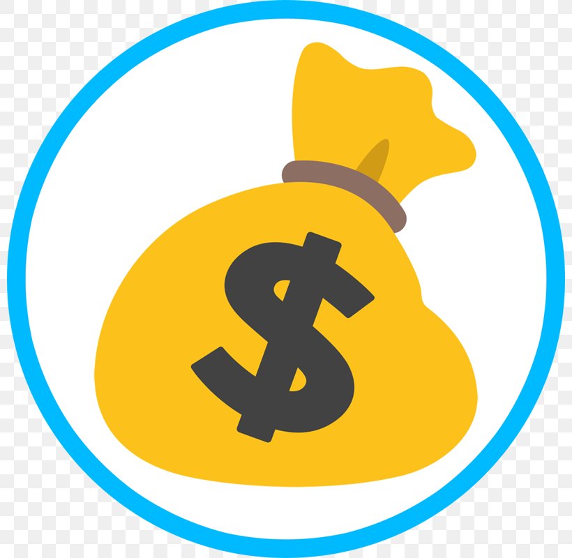 Money Bag Emoji Sticker, PNG, 800x800px, Money Bag, Android, Area, Bag, Coin Download Free
