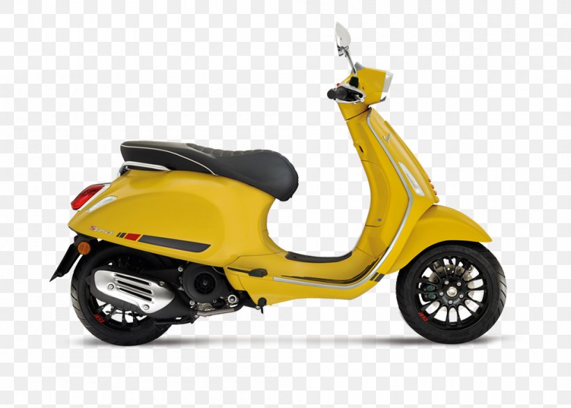 Scooter Vespa Sprint Suspension Motorcycle, PNG, 1000x714px, Scooter, Antilock Braking System, Automotive Design, Bmw Motorrad, Brake Download Free