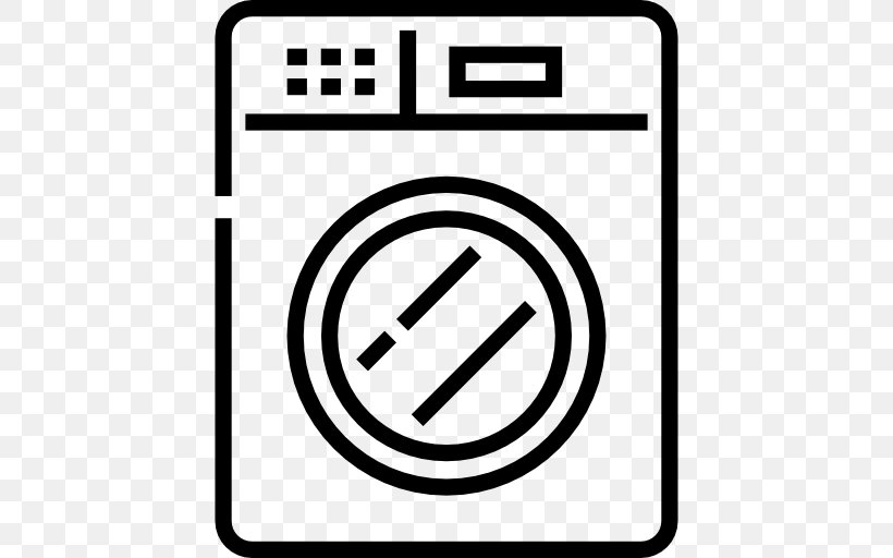 Washing Machines Home Appliance Refrigerator, PNG, 512x512px, Washing Machines, Area, Black And White, Brand, Clothes Dryer Download Free