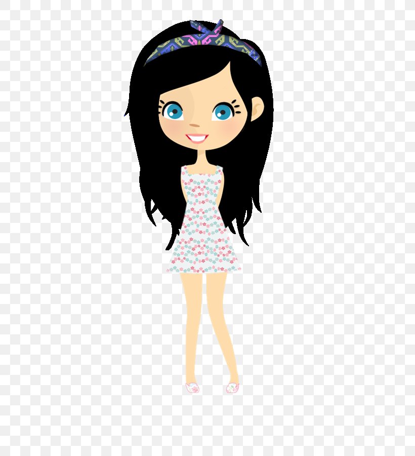 Black Hair Doll Child Brown Hair, PNG, 543x900px, Watercolor, Cartoon, Flower, Frame, Heart Download Free