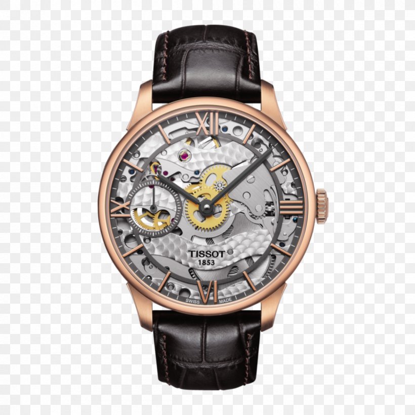 Le Locle Tissot T-Complication Squelette Watch Strap, PNG, 1200x1200px, Le Locle, Brand, Buckle, Jewellery, Leather Download Free