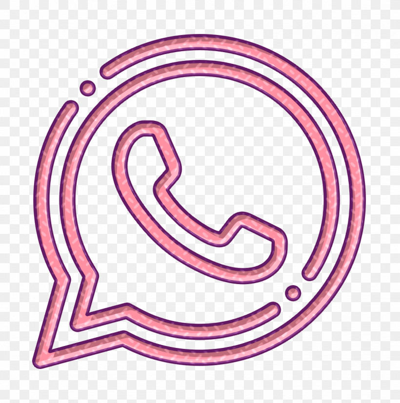 Whatsapp Icon Social Media Icon, PNG, 1232x1244px, Whatsapp Icon, Line, Pink, Social Media Icon, Symbol Download Free