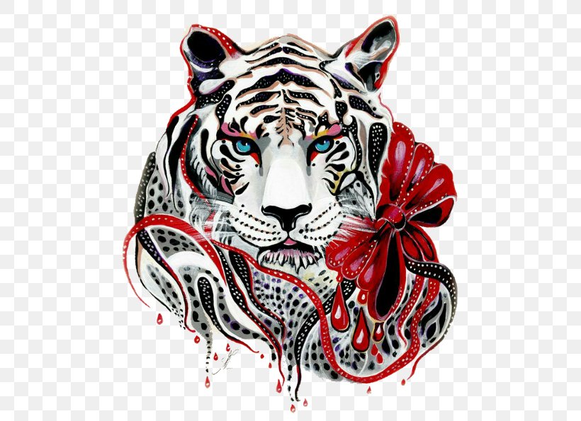 White Tiger Art Painting Printmaking, PNG, 480x595px, Tiger, Art, Artist, Big Cats, Canvas Download Free