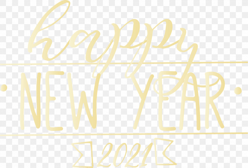 Logo Font Yellow Meter Line, PNG, 2999x2038px, 2021 New Year, Happy New Year 2021, Area, Line, Logo Download Free