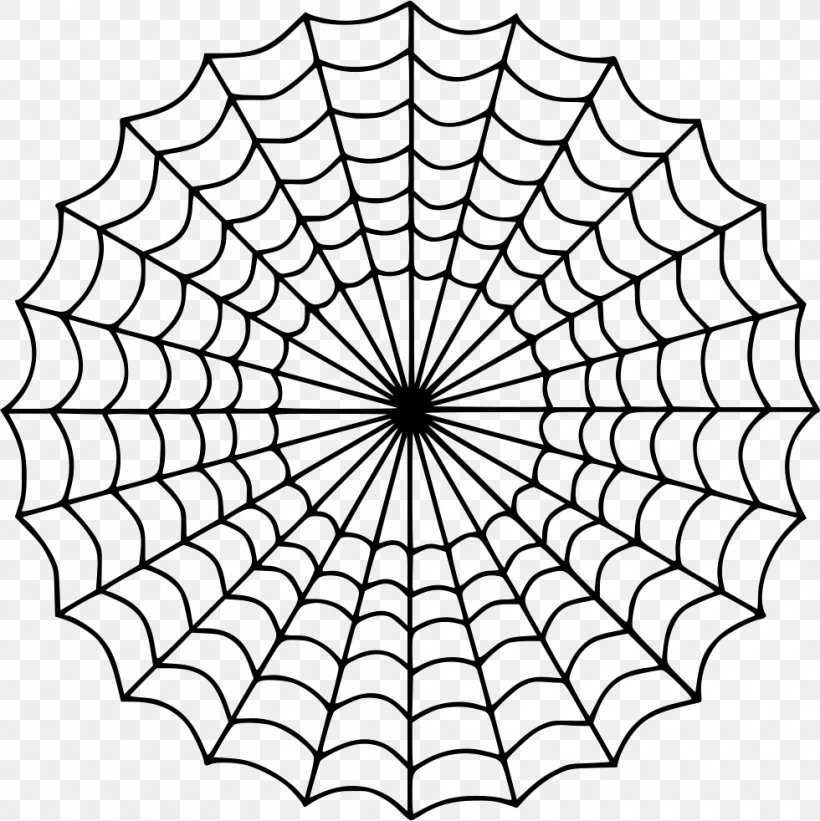 Spider Web Coloring Book Child Drawing, PNG, 980x982px, Spider, Area, Australian Funnelweb Spider, Black, Black And White Download Free