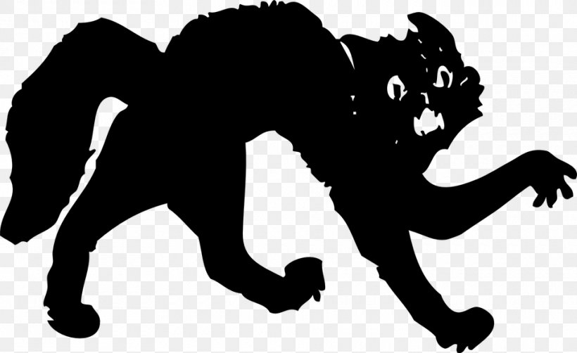 Black Cat Clip Art, PNG, 960x588px, Cat, Art, Big Cat, Big Cats, Black Download Free