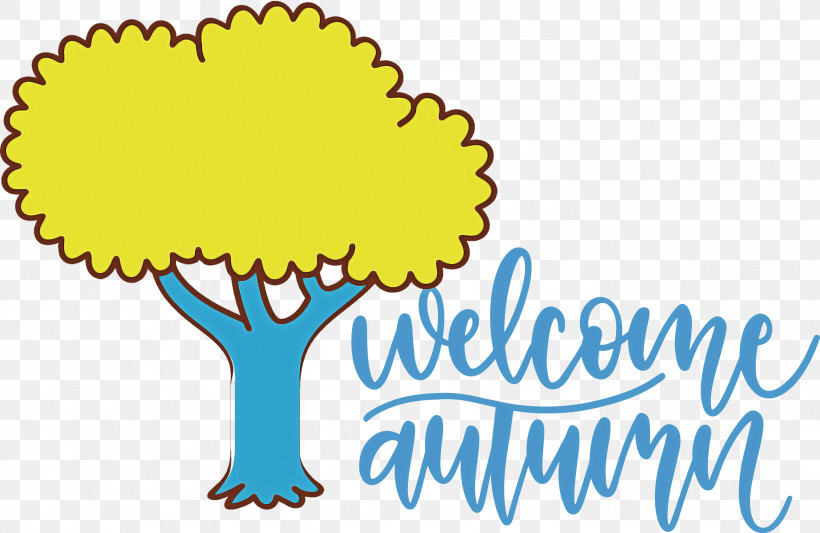 Welcome Autumn Autumn, PNG, 2999x1953px, Welcome Autumn, Autumn, Cartoon, Flower, Leaf Download Free