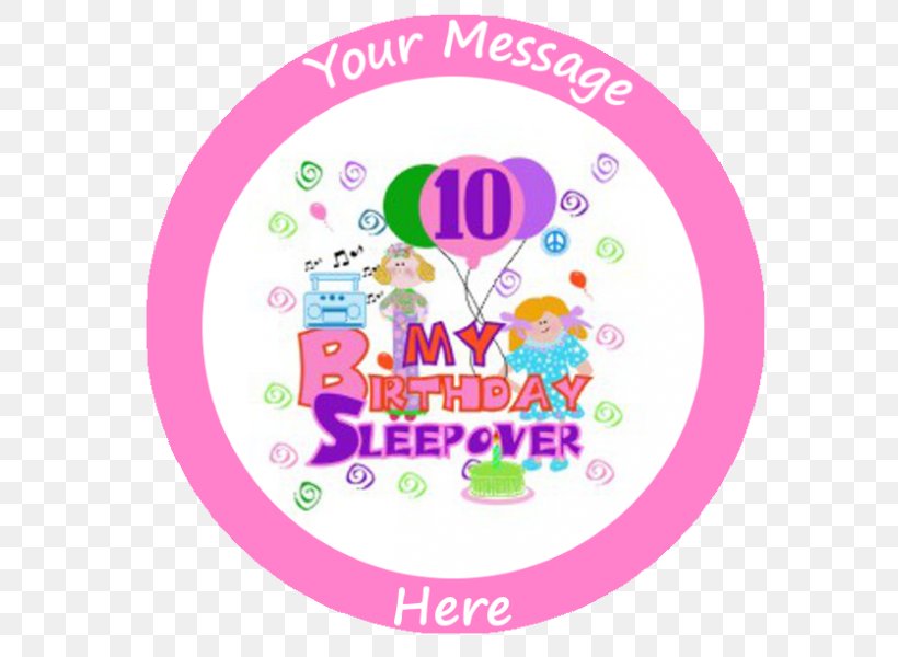 Birthday Balloon Clip Art Sleepover Logo, PNG, 600x600px, Birthday, Area, Balloon, Logo, Pink Download Free