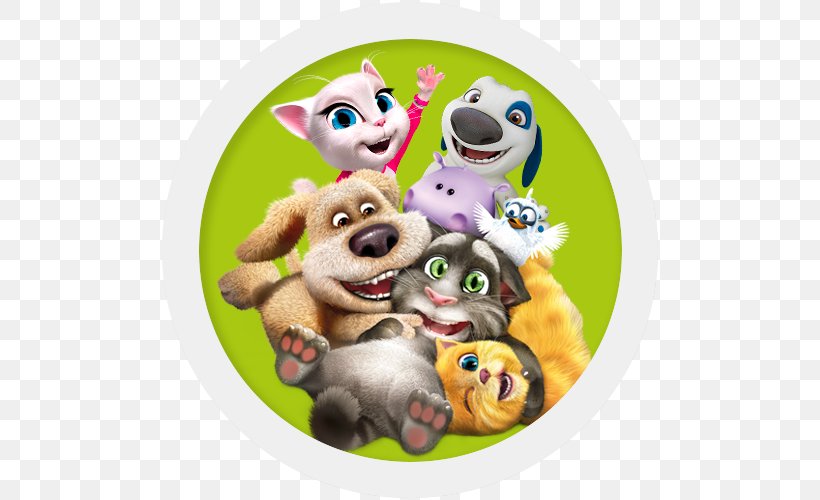 My Talking Tom YouTube Talking Tom And Friends Talking Angela Game, PNG, 500x500px, My Talking Tom, Carnivoran, Dog Like Mammal, Entertainment, Game Download Free