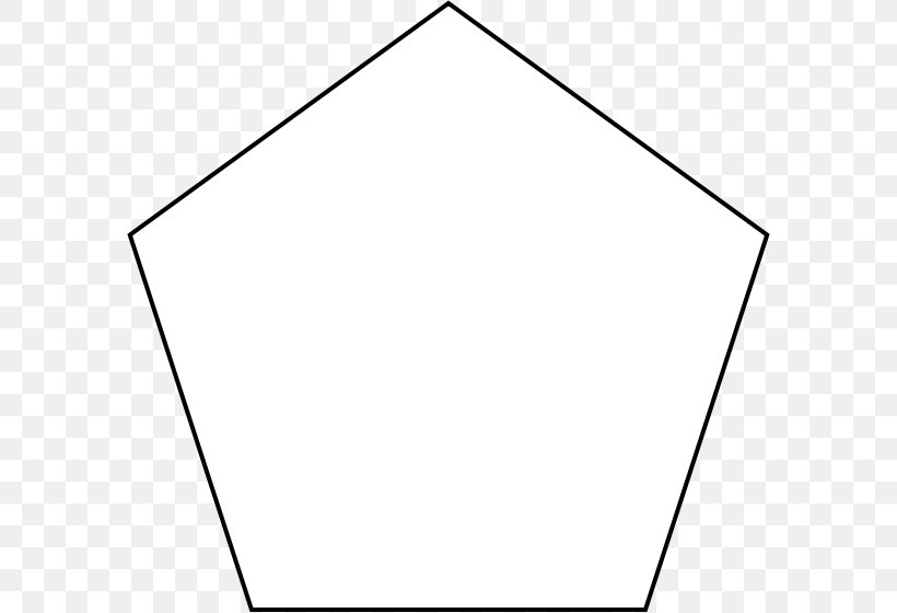 Regular Polygon Pentagon Regular Polytope Shape, PNG, 588x560px, Regular Polygon, Area, Black, Black And White, Convex Polygon Download Free