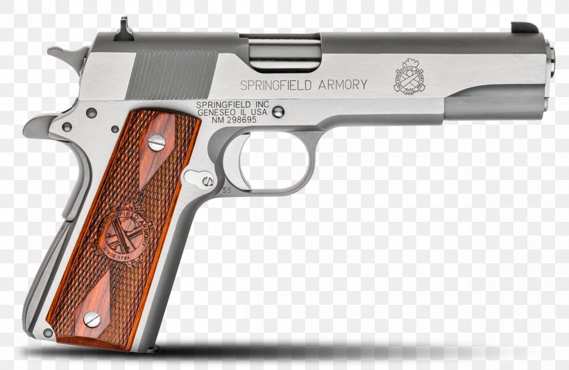 Springfield Armory, Inc. .45 ACP M1911 Pistol Stainless Steel, PNG, 1200x782px, 45 Acp, Springfield Armory, Air Gun, Ammunition, Automatic Colt Pistol Download Free