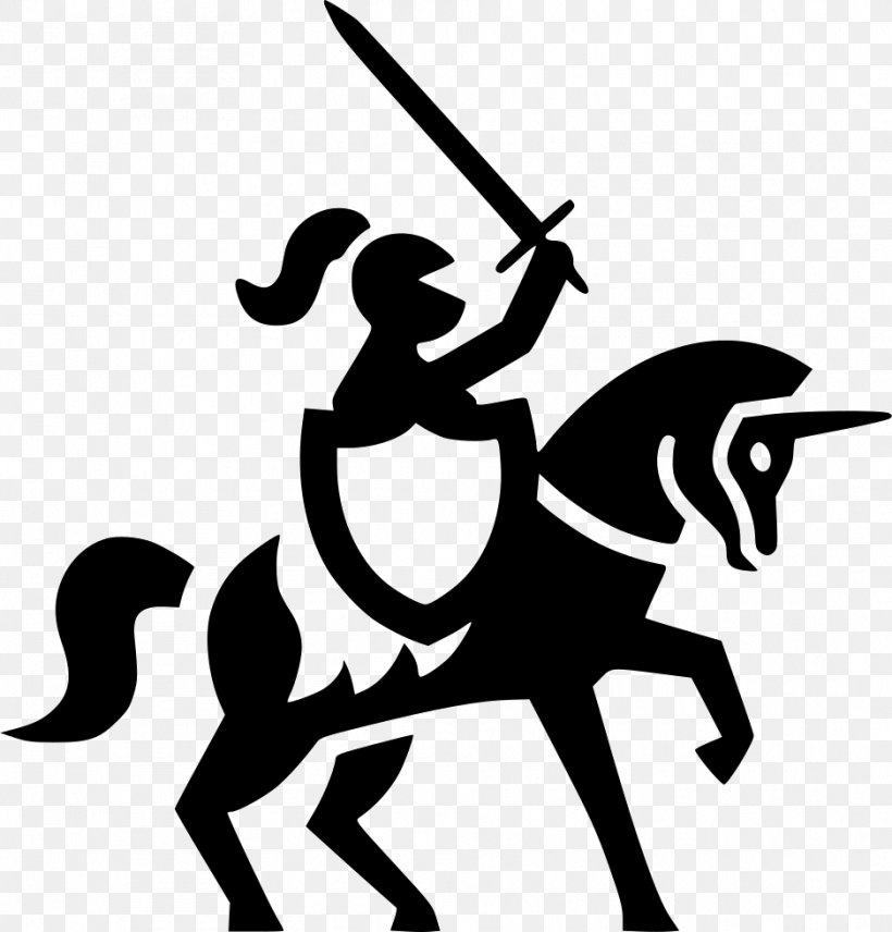 Horse Middle Ages Clip Art, PNG, 938x980px, Horse, Black And White, Drawing, Fictional Character, History Download Free