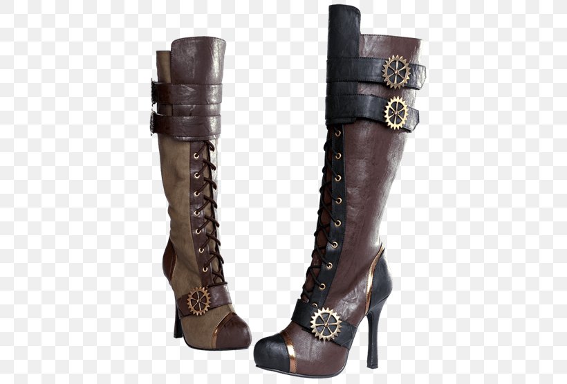Knee-high Boot Steampunk Fashion Fashion Boot, PNG, 555x555px, Kneehigh Boot, Ballet Flat, Boot, Brown, Clothing Download Free