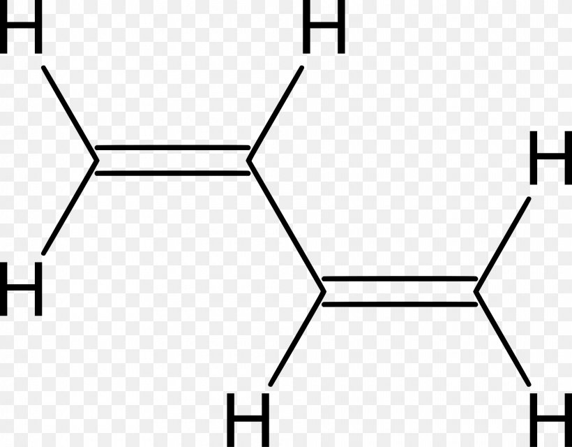 1,3-Butadiene Organic Chemistry Conjugated System Isoprene, PNG, 1920x1500px, Diene, Allene, Area, Black, Black And White Download Free