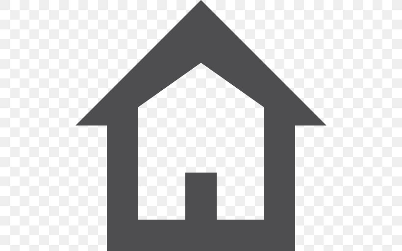 House Home Building Symbol, PNG, 512x512px, House, Apartment, Black And White, Brand, Building Download Free