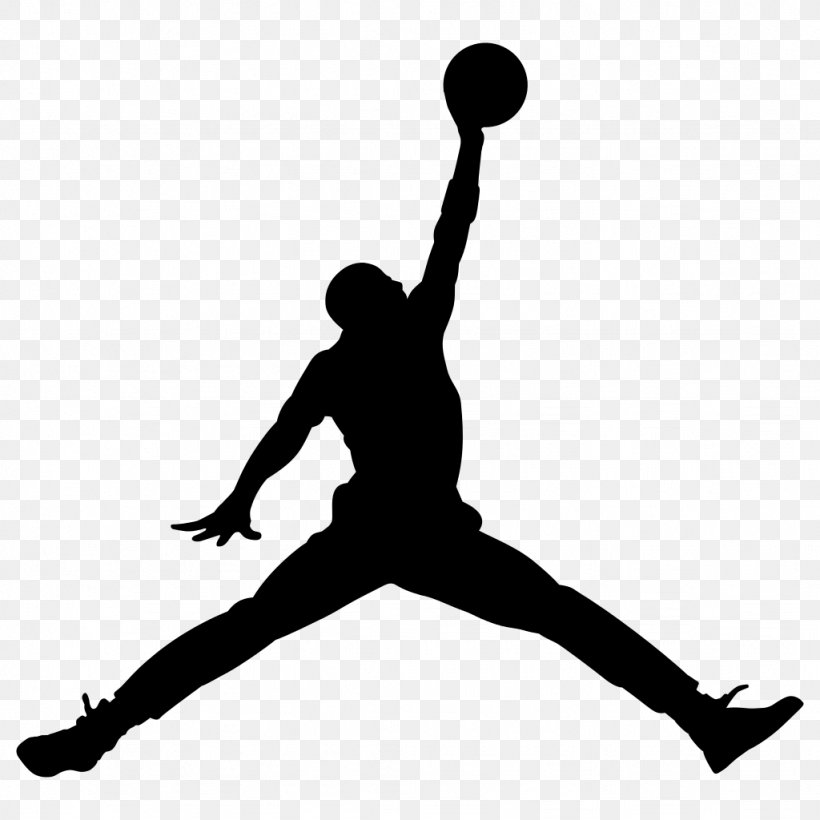 Jumpman Air Jordan Nike Logo Decal, PNG, 1024x1024px, Jumpman, Air Jordan, Arm, Balance, Black Download Free