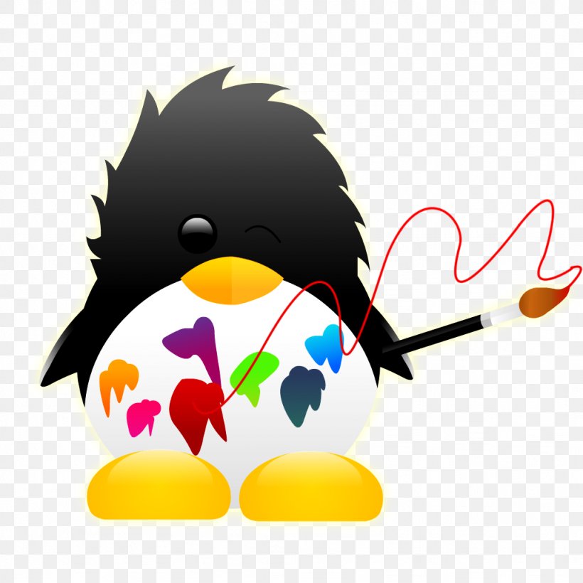Penguin Desktop Wallpaper Computer Clip Art, PNG, 1024x1024px, Penguin, Art, Beak, Bird, Computer Download Free
